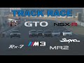 Track race 41  gtr vs gto vs nsxr vs rx7 vs m3 vs mr2 vs supra