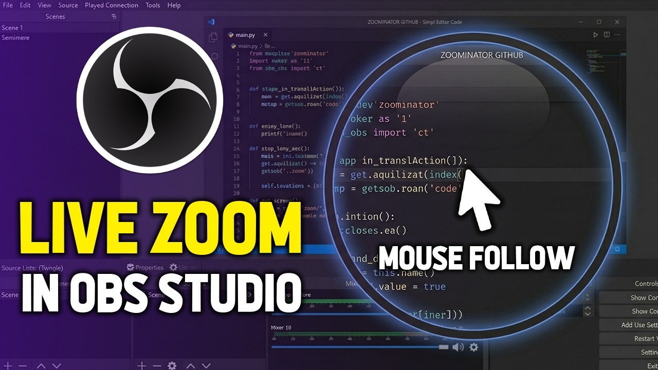How to Smoothly Zoom & Follow Mouse in OBS Studio (New Plugin) - YouTube