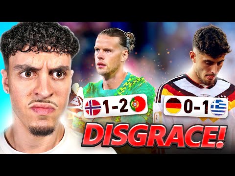 Norway & Germany are DISAPPOINTED at HOME!! | Norway 1-2 Portugal & Germany 0-1 Greece