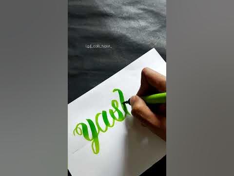 Yashi || Name Request #yashi #calligraphy - YouTube