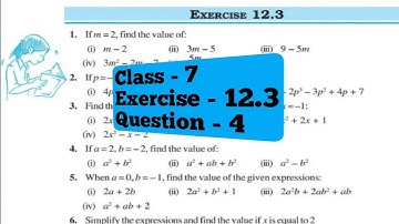 Class - 7, Q 4 - Ex 12.3 - Algebraic Expressions - Chapter 12 - NCERT Maths