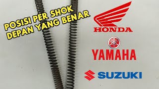 Pemasangan  Per Shok Yang Benar | Honda Dan Yamaha Full Penjelasan