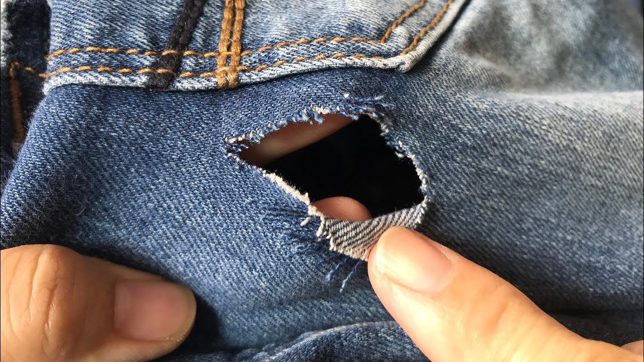 Learn How to Sew a Hole on Jeans Tips to repair Jeans jeans sewing