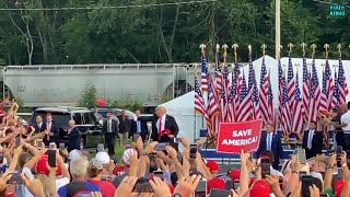 WATCH: Thousands turn out and cheer for Trump's First Post-Presidential Rally in Wellington, Ohio.