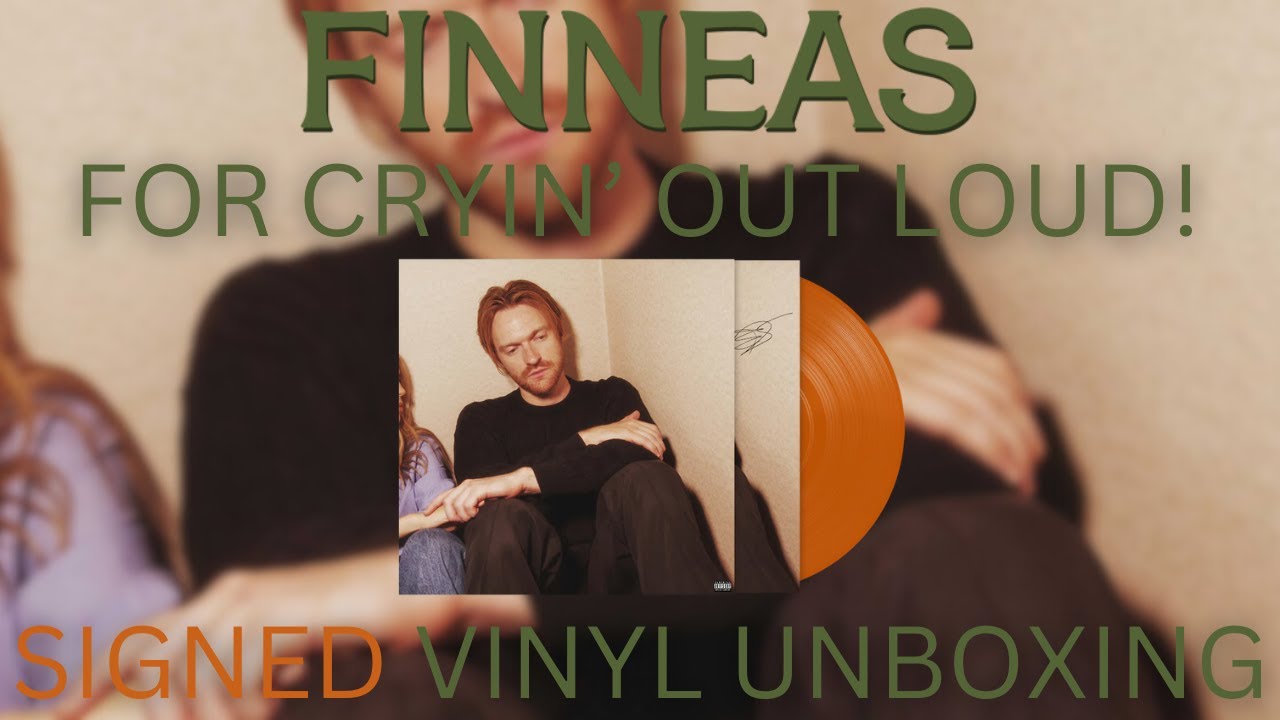 FINNEAS - For Cryin' Out Loud! | SIGNED Orange Injection Molded Vinyl Unboxing