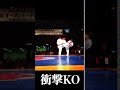 【衝撃映像】神技キックでKO!!【空手】 #shorts