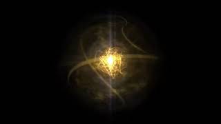 Golden Orbs Loop.Motion Graphic video. Visual Effect video. Motion Backdrop.