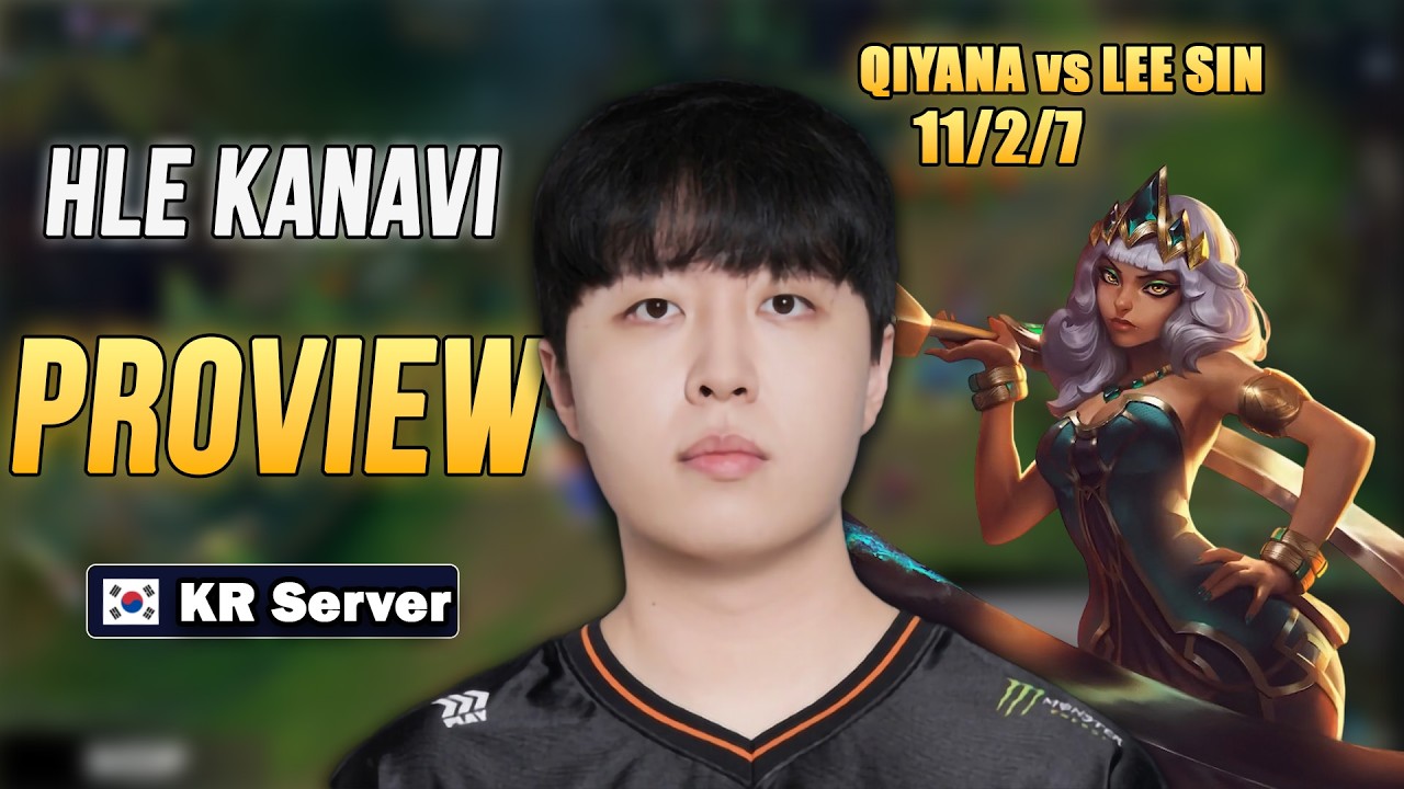 HLE Kanavi Qiyana VS Lee Sin (11/2/7) | KR Challenger Jungle Proview | Patch 26.04