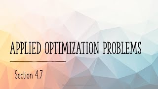 OpenStax Calc 1 Section 4.7