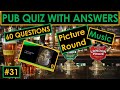 #31 PUB QUIZ. Music, Picture and Connections