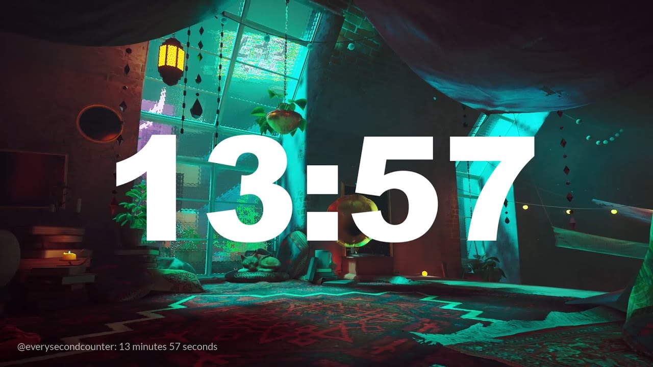 13 minutes 57 seconds [837 secs] clock timer countdown || Alarm Focus ...