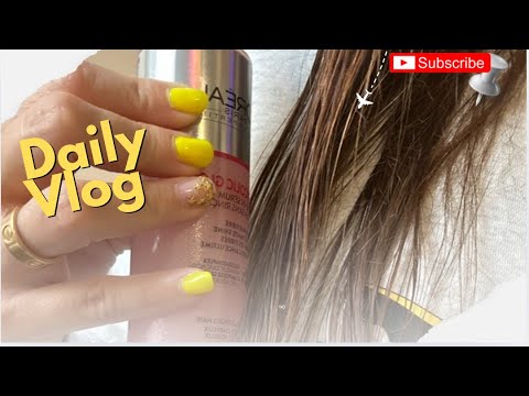 روتين العنايه بالشعر جاي وحلويات يوميات زينه من كندا    