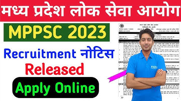 MPPSC State Services Recruitment 2023 | MP Civil Services Syllabus | Exam Pattern | Salary