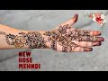 EASY Rose Mehndi Design Tutorial for Beginners | New Mehndi Design | #mehndi #henna #makeuptutorial