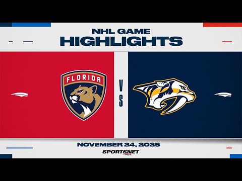 NHL Highlights | Panthers vs. Predators - November 24, 2025