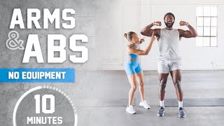 10 Minute Arms & Abs [No Equipment + Modifications] screenshot 4