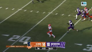 Aidan Laughery 63-YD Touchdown vs. Northwestern | Illinois Football