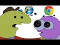 Smiling Friends X Google Chrome Vs Internet Explorer