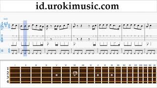 Belajar Ukulele Virgoun - Bukti Not Tabulasi um-i592