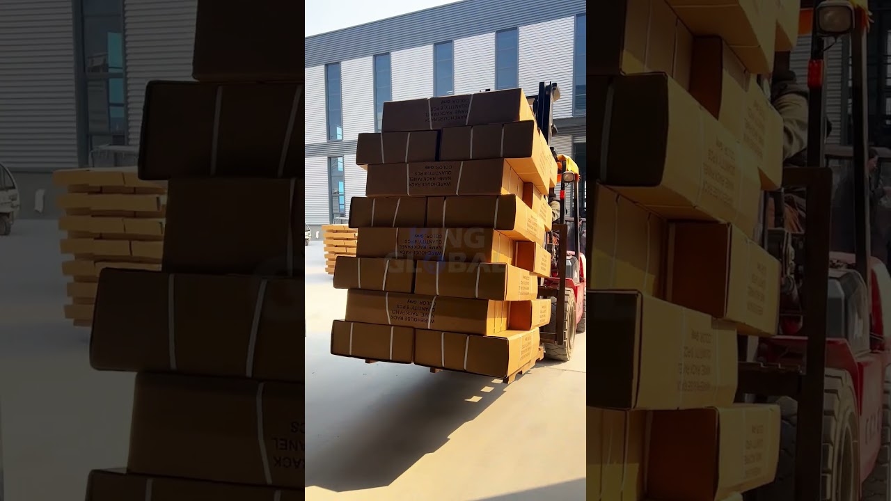 🚚 Behind the Scenes: Precision Loading of Industrial Storage Racks!