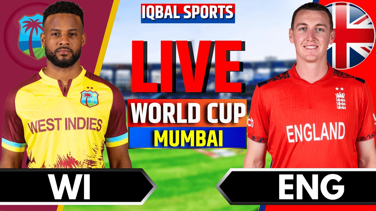 🔴Live: England vs West Indies, T20 World Cup 2026 | Live Cricket Match Today | ENG vs WI Live