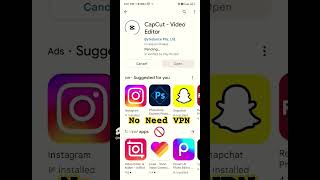 No Need VPN 😍|CAPCUT App Download From Playstore Now available #capcut #tutorial #capcutapp screenshot 4