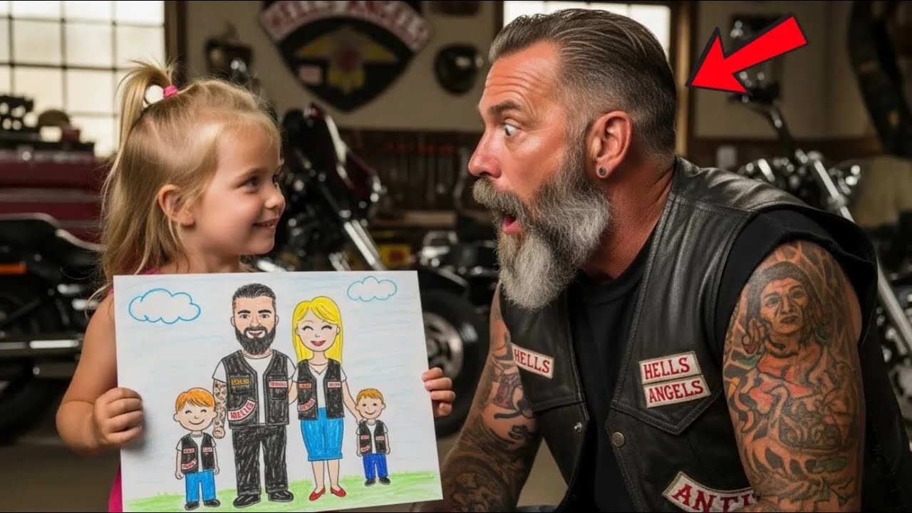 Girl Gave a Hells Angel a Drawing “You Saved My Mom.” He Saw the Truth
