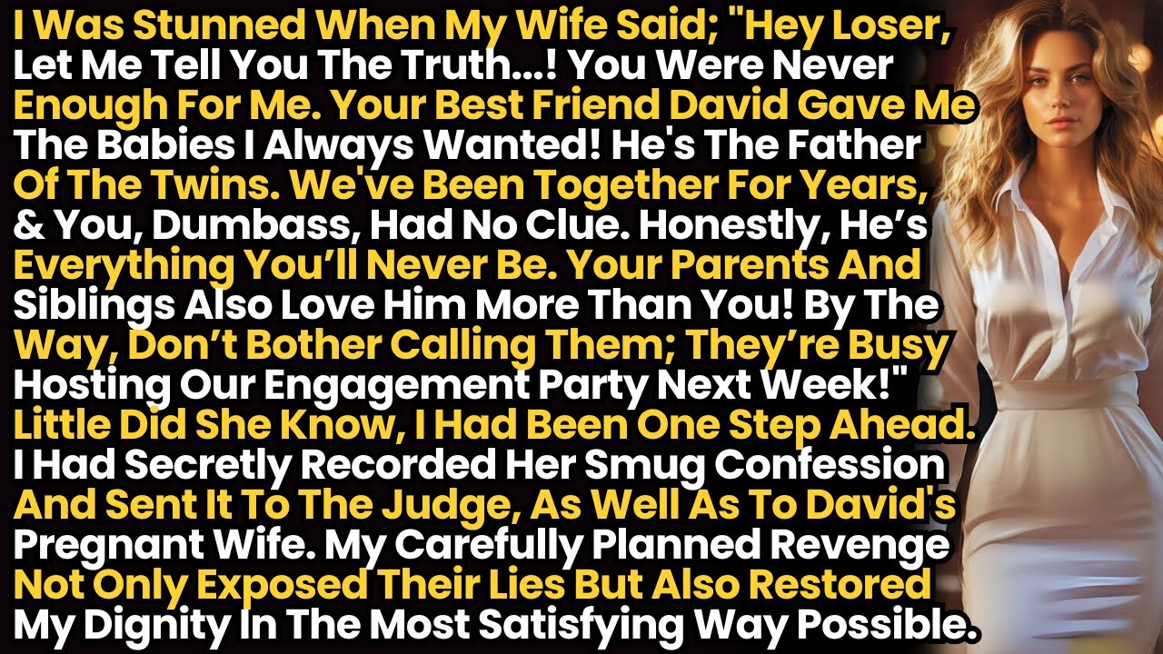 I Secretly Recorded My Cheating Wife's Confession & Sent It To The Judge, As Well As To AP's Wife...