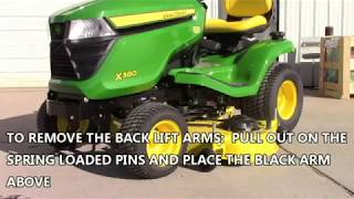 MOWER DECK REMOVAL on the JOHN DEERE X300 & X500 Riding Lawn Mower