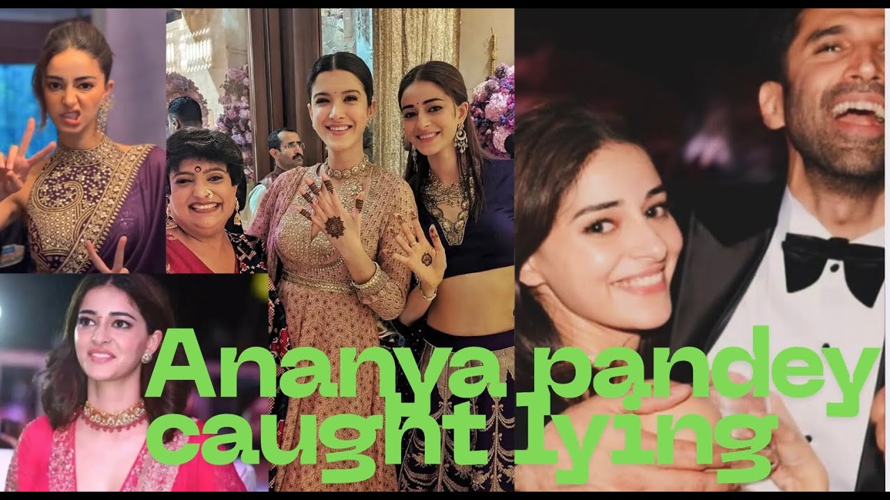 Ananya Pandey Caught Lying live.
