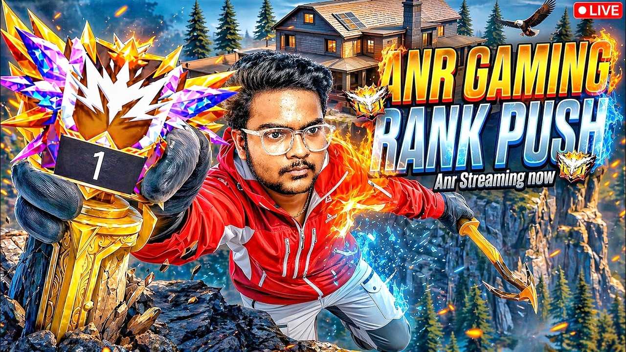 Free Fire Live Telugu 🔥Grandmaster Live Rank Push - Anr Gaming - YouTube