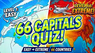 ✈️FLY TO 66 COUNTRIES AND GUESS THEIR CAPITALS ON THE MAP!🌎
