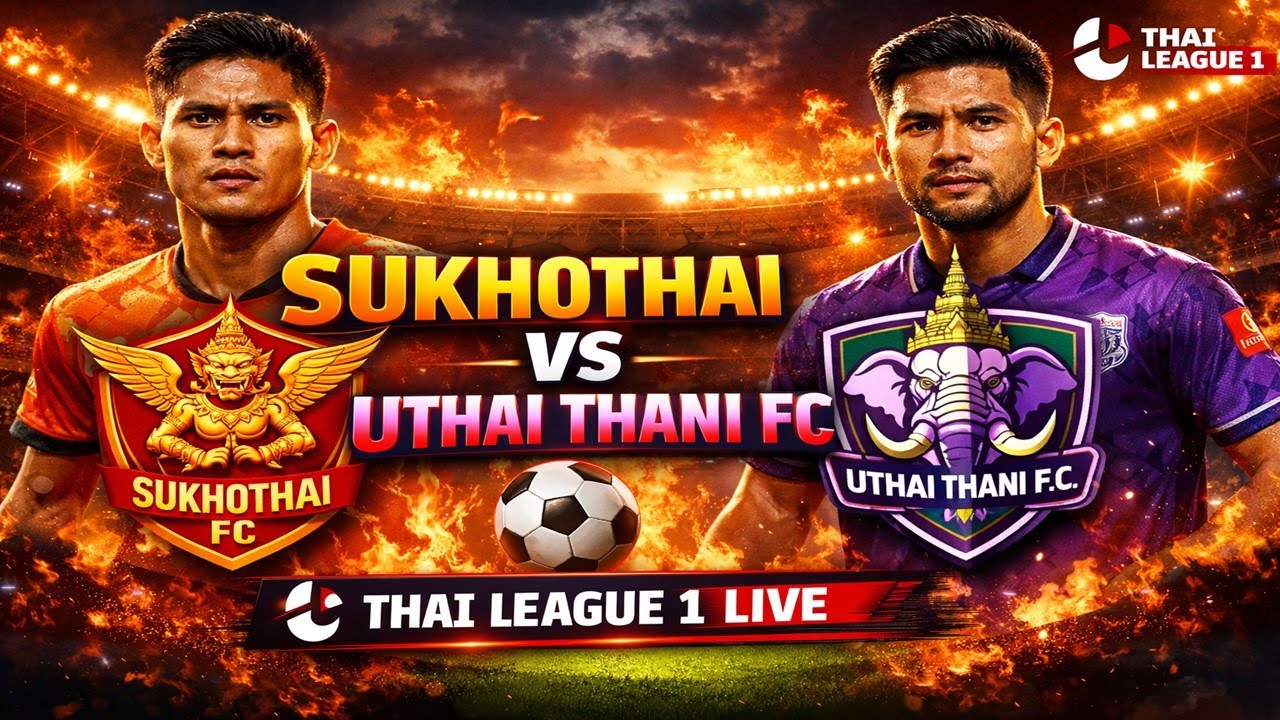 Sukhothai Vs Uthai Thani FC ⚽Thai League 1 Live Score