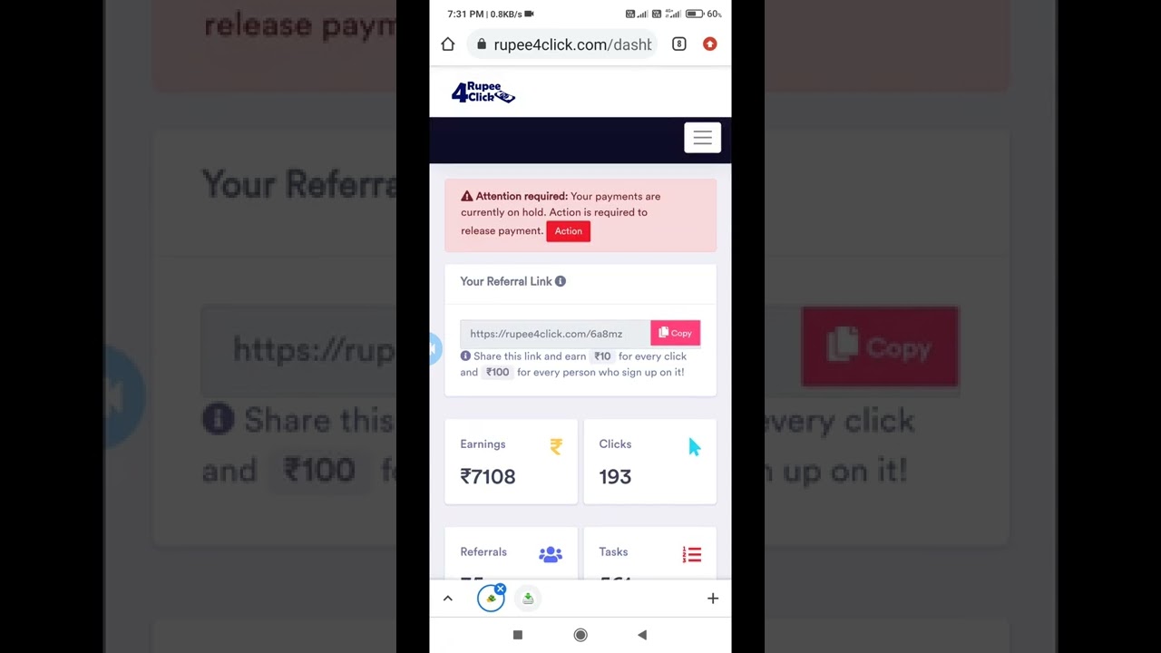 Rupee 4 Click Website Withdrawal Problem Solve | Froud Verification 1 &2