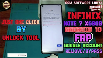 Infinix Note 7 X690B FRP GOOGLE ACCOUNT REMOVED by 🔥unlock tool 🔥 Just One Click|GsmSoftWareLab73