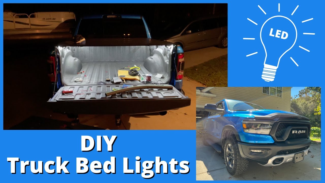 DIY Truck Bed Lights Easy install tonneau lighting for the bed of