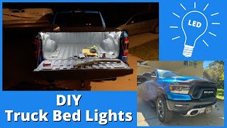 DIY Truck Bed Lights  Easy install tonneau lighting for the bed of your truck