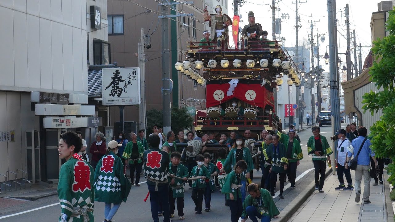 磐田市東町　東組　祝令和の大改修　試験曳き2023.09