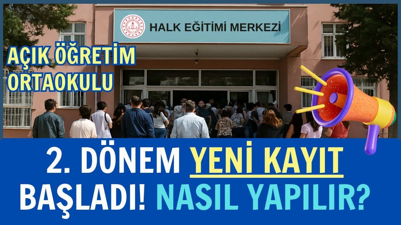 İlk Kayıt Nasıl Yapılır? Gereli Evraklar. Açık Öğretim Ortaokulu 2.Dönem İlk Kayıt İşlemleri Başladı