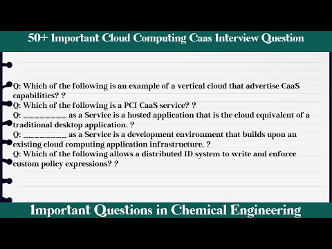 MCQ Questions Cloud Computing Caas Interview with Answers