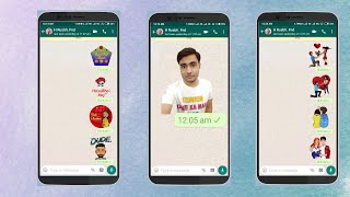 How to make Face Whatsapp Stickers | get WhatsApp stickers option icon on whatsapp | Techno Hasu screenshot 4