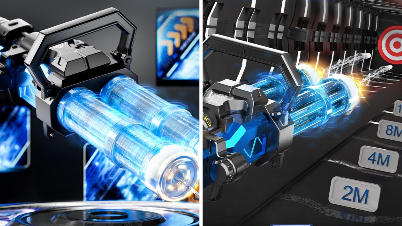 Gatling Electric Water Gun 2025 - YouTube