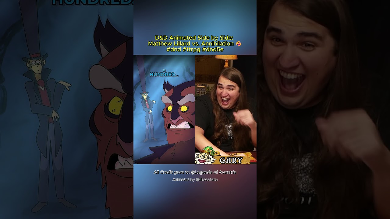 D&D Animated Side by Side: Matthew Lillard vs. Annihilation 🤣 Ring of Chaos One-Shot 