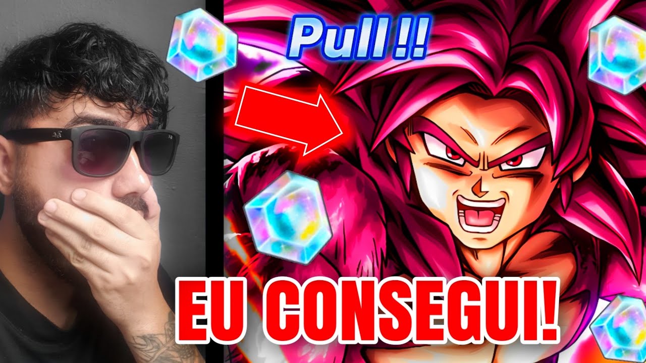 MUITA SORTE! 😱 SUMMON GOKU SSJ4 LF DO DAIMA NO DRAGON BALL LEGENDS