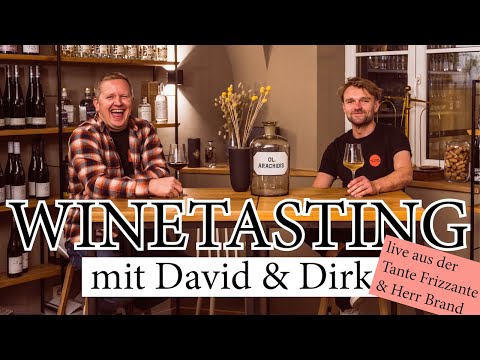 Weintasting mit David & Dirk live aus der Bar & Vinothek Tante Frizzante und Herr Brand - Trailer