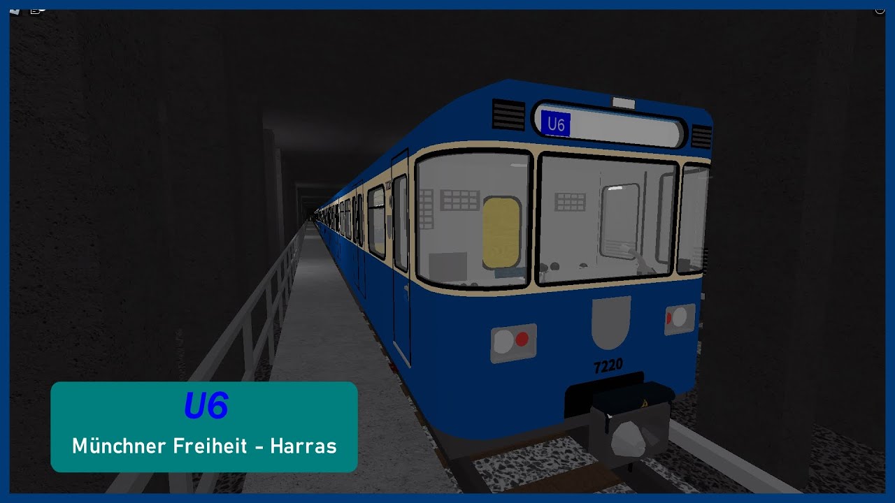 Roblox |🟦MVG Simulator [Alpha]🟦| 🔵U6 Münchner Freiheit - Harras🔵