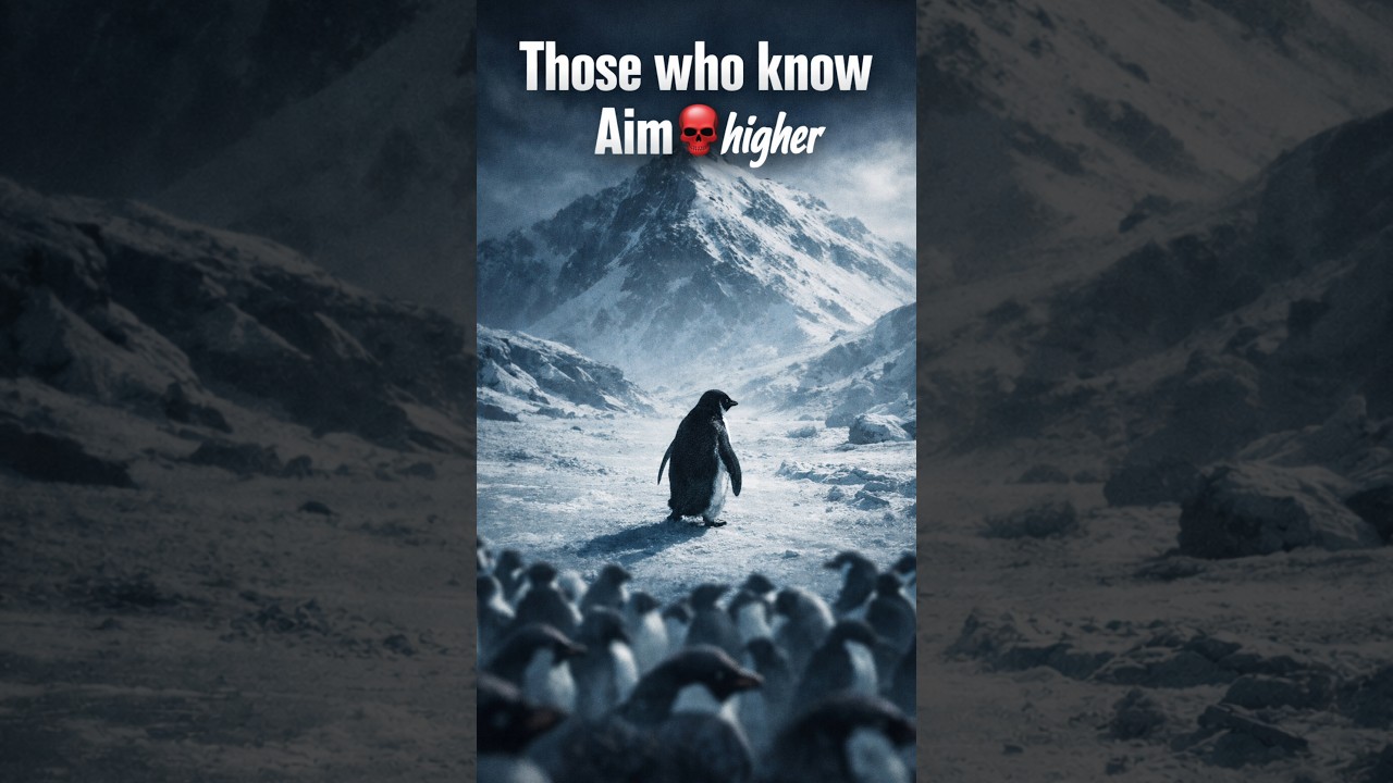 This Penguin Knew Something Others Didn&rsquo;t🐧#penguin #shorts #mountains