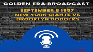 September 8 1957 New York Giants Vs Brooklyn Dodgers