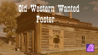 How to Create an Old Western Wanted Poster in Affinity Photo screenshot 1