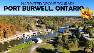 🍁 Mesmerizing Fall Colours in Port Burwell, Ontario | 4K Drone Footage ✈️
